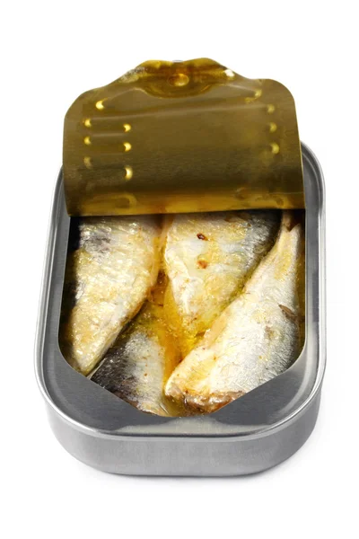Lata de sardinhas — Fotografia de Stock