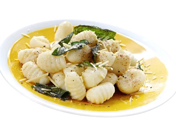 Potato Gnocchi with Sage Butter — Stock Photo, Image
