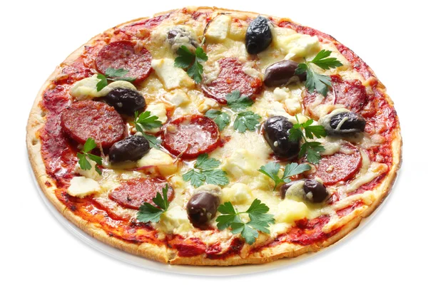 Pizza de pepperoni — Fotografia de Stock