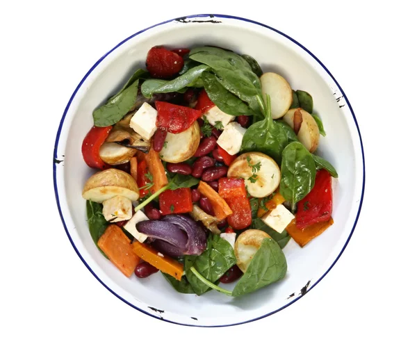 Salată de fasole și legume — Fotografie, imagine de stoc