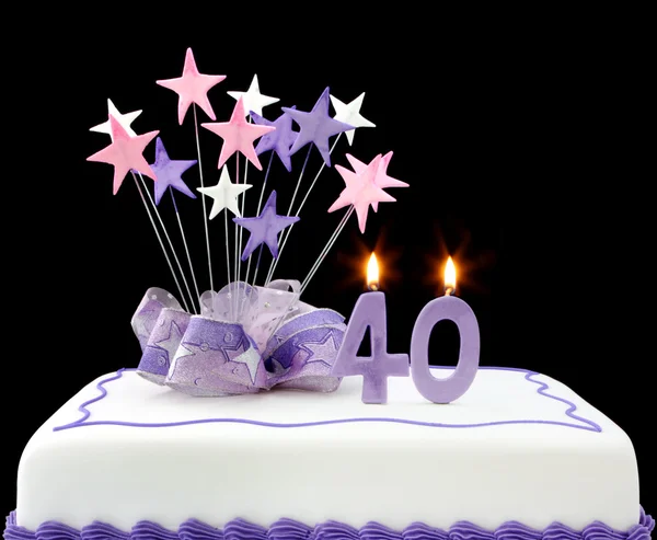 40th Cake — Stock Photo, Image