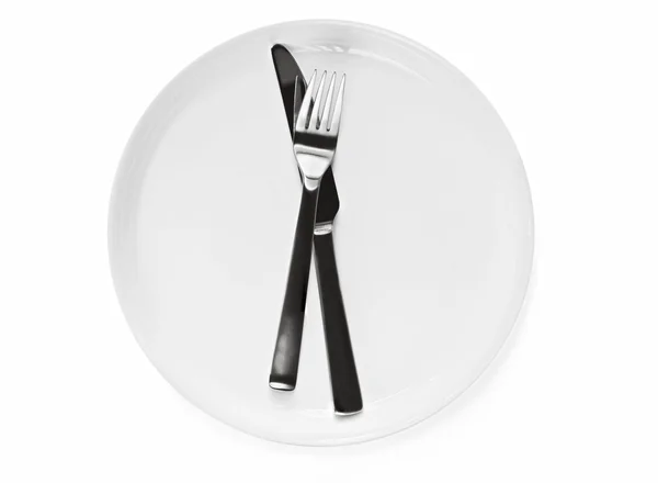 Plate and Cutlery — Stock Photo, Image