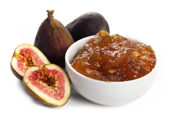 Figi i dżem z fig — Zdjęcie stockowe