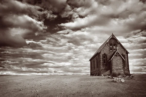 Igreja do Deserto abandonada — Fotografia de Stock