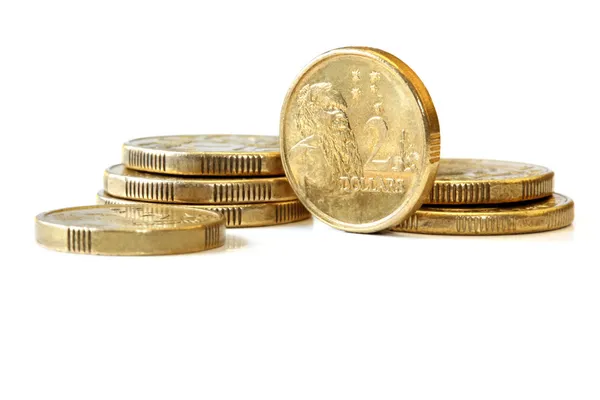 Aussie Two Dollar Coins — Stock Photo, Image