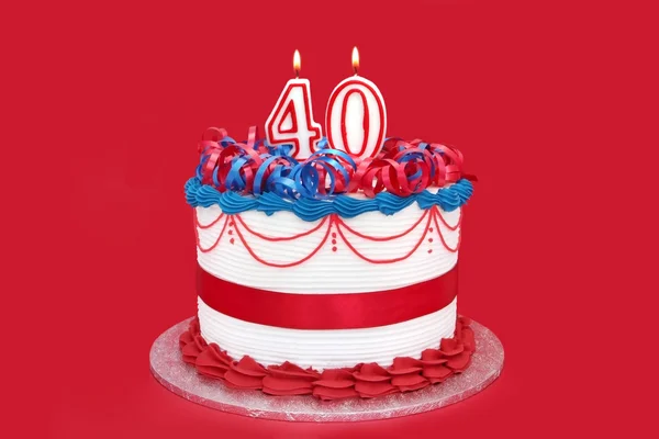 Excluir Accidental vender Torta de cumpleaños 40 fotos de stock, imágenes de Torta de cumpleaños 40  sin royalties | Depositphotos