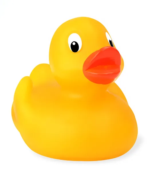 Rubber Duck with Path — Stock Photo, Image