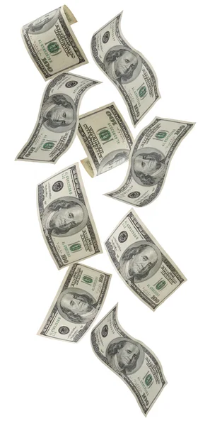 Falling US Money — Stock Photo, Image