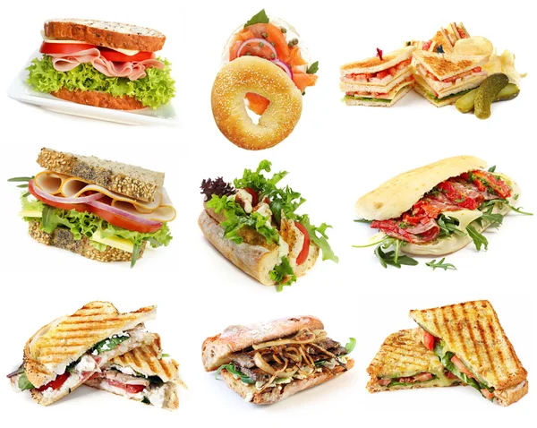 Colección de sándwiches Imagen De Stock