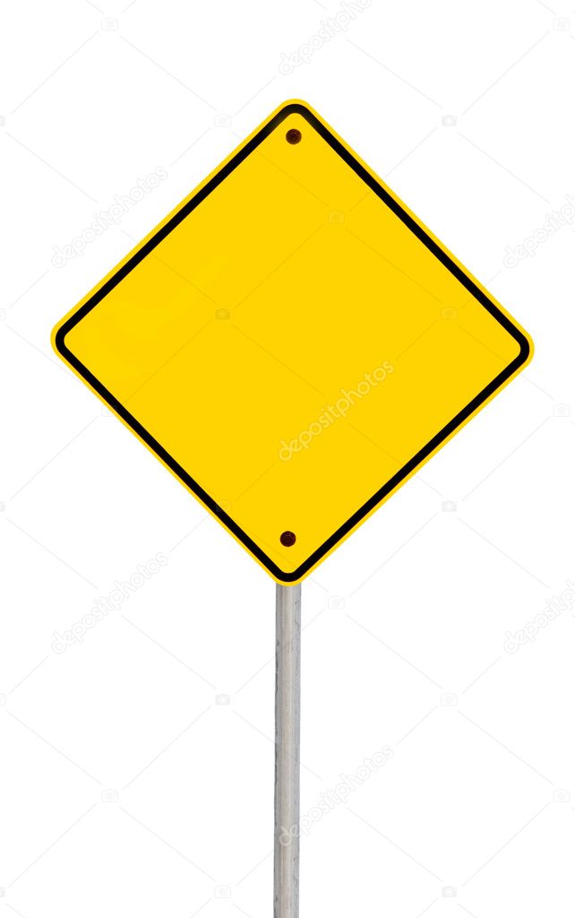 Blank Road Sign (with Path)