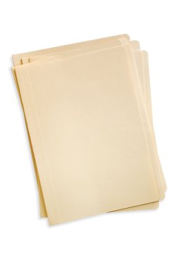 Stack of File Folders (With Path) clipart