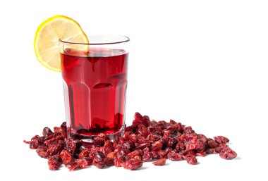 Cranberry Juice and Dried Cranberries clipart