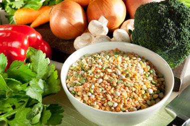 Ingredients for Vegetable Soup clipart