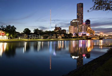 Melbourne at Twilight clipart
