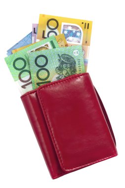 Australian Money in Wallet clipart