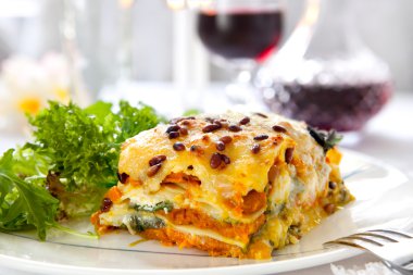 Vegetarian Lasagne clipart