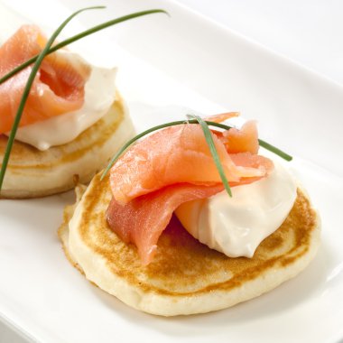 Smoked Salmon Blini clipart