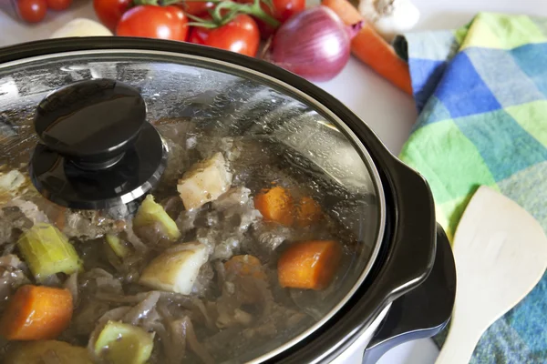 Crock Pot Cooking — Stock Photo, Image