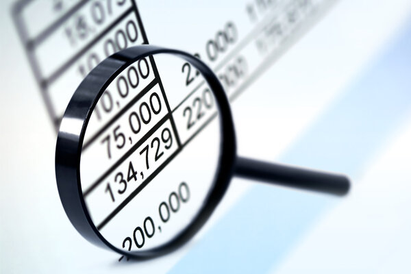 Увеличитель над цифрами
