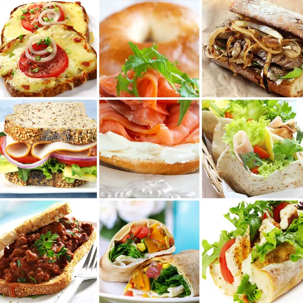 Collage sándwich — Foto de Stock