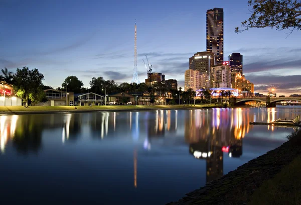 Melbourne za soumraku — Stock fotografie
