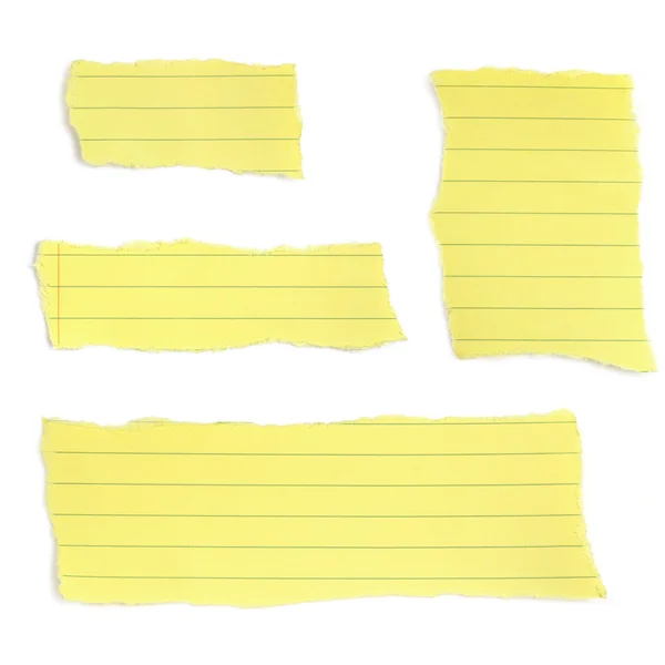 Łzy żółty papier — Zdjęcie stockowe