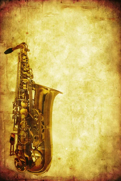 Granica saksofon — Zdjęcie stockowe