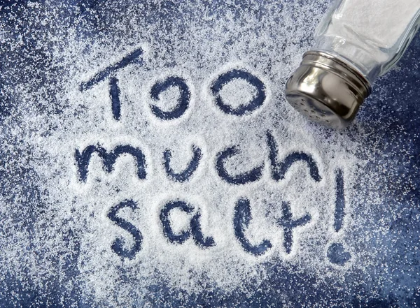 Teveel zout — Stockfoto