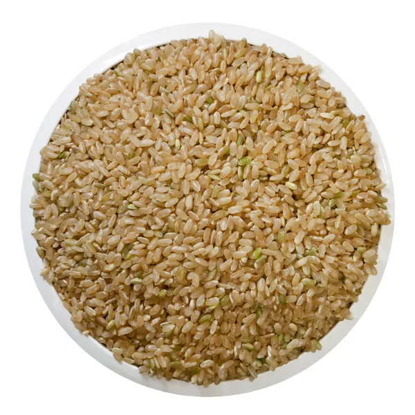 糙米 (与路径) — 图库照片