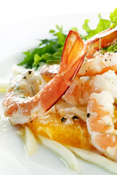 Shrimp Fennel and Orange Salad — Stock Photo, Image