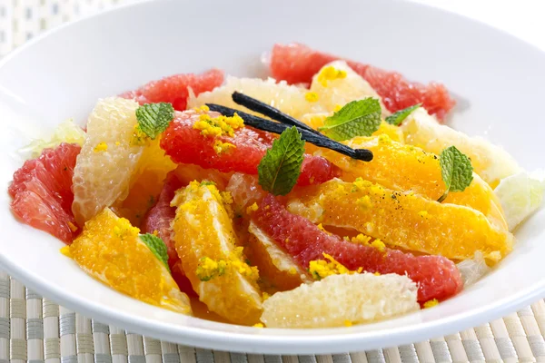Zitrusfrucht-Dessert — Stockfoto