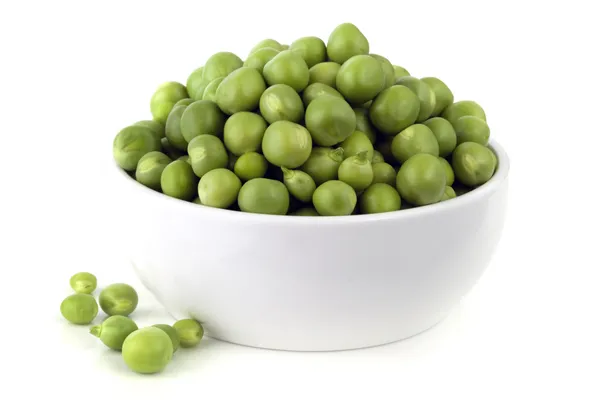 Peas over white — Stock Photo, Image