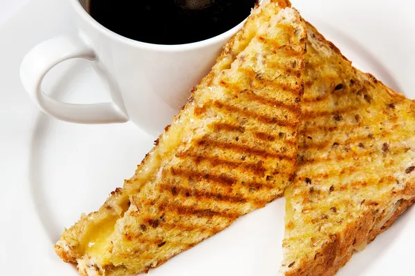Sandwich and Coffee — Stock Photo, Image