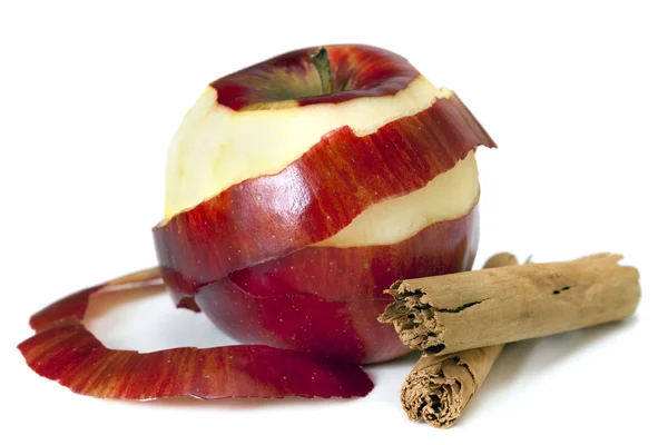 Apple and Cinnamon — Stock Photo, Image