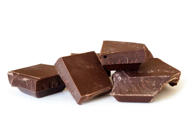 Csokoládé darabokat — Stock Fotó