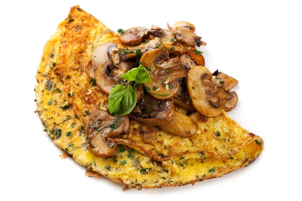 Mushroom omelet — Stockfoto