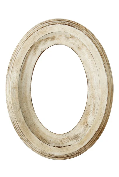 Distressed Oval Picture Frame — Stock Photo, Image