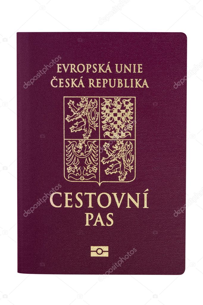 Paszport Republiki Czeskiej — Zdjęcie stockowe © robynmac #5534097