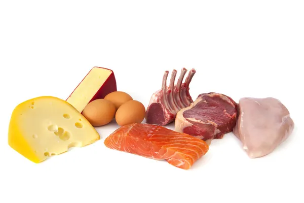Potraviny bohaté na bílkoviny — Stock fotografie