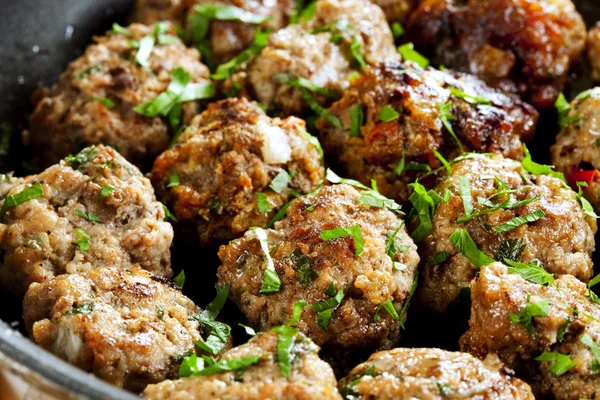 Meatballs Cooking — Stock Photo, Image