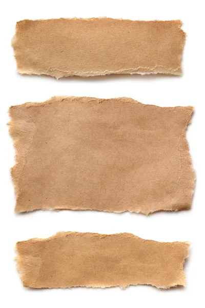 Kahverengi kağıt sökük — Stok fotoğraf