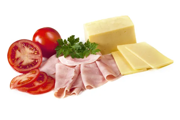 Skinka ost och tomat — Stockfoto
