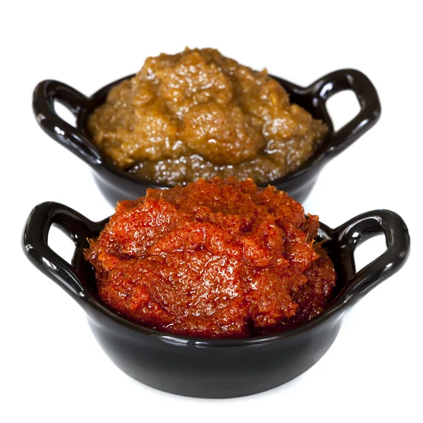 Pasta de curry rojo y verde — Foto de Stock