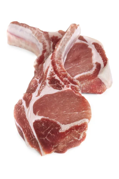 원시 돼지고기 cutlets — 스톡 사진