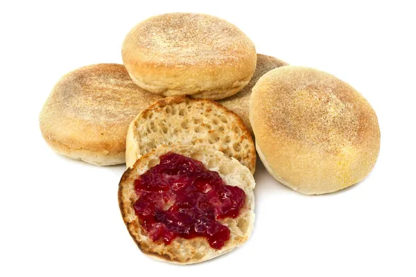 Engelska muffins — Stockfoto