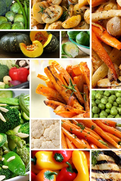 Warzywa kolaż — Zdjęcie stockowe