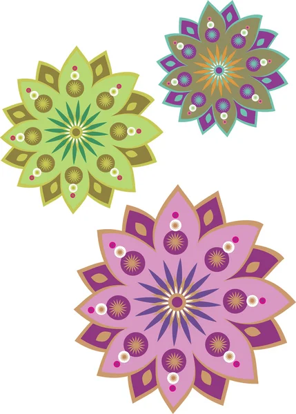 Modèle de fleur conception graphique — Image vectorielle
