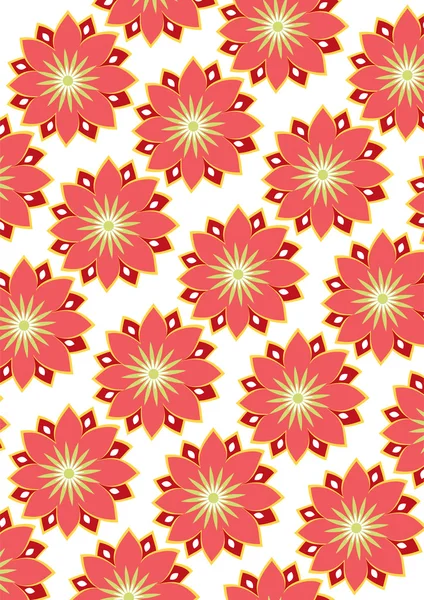 Flower & Floral Pattern — Stock Vector
