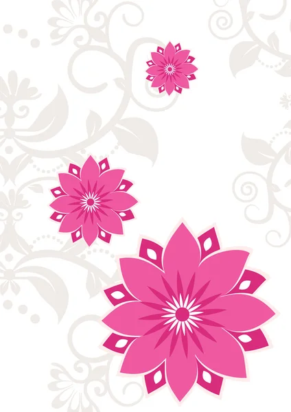 Flower & Floral Pattern — Stock Vector