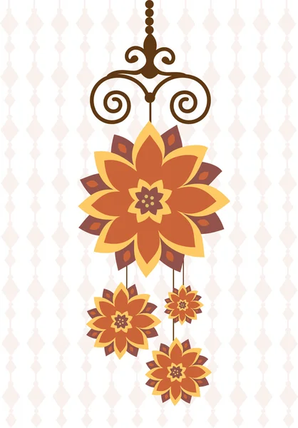 美丽的花朵装饰套 — 图库矢量图片